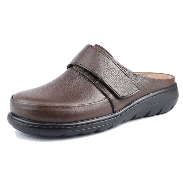 Sabot pour femme s010-1 marron cuir .......... ..... sabots femme Maroc